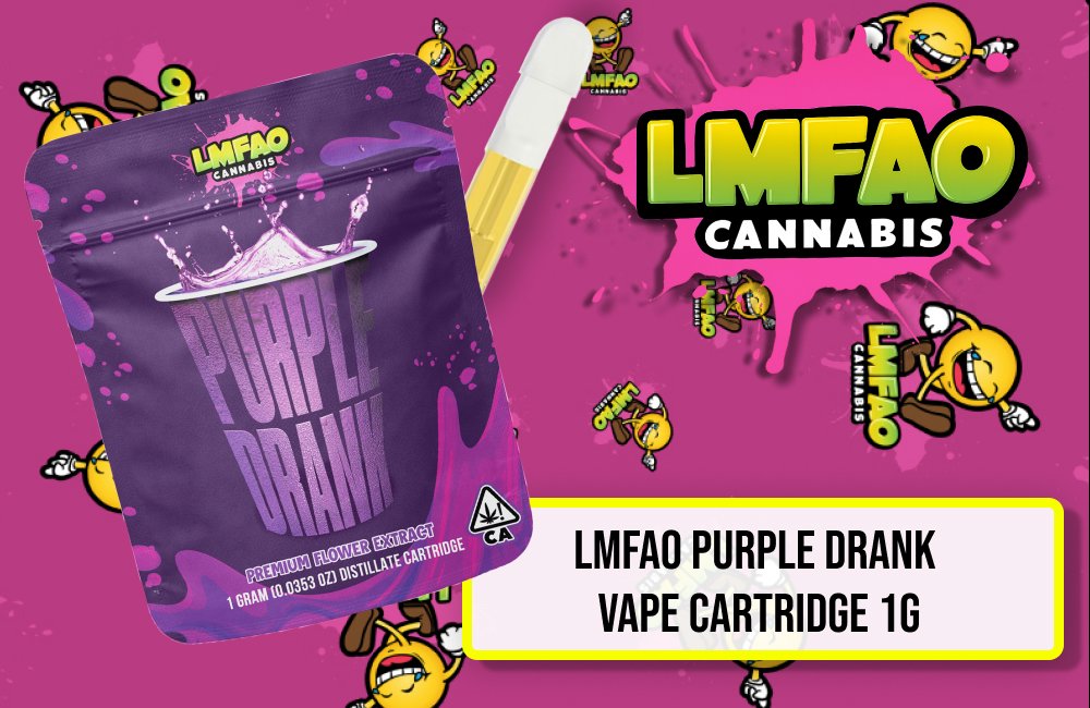 LMFAO Purple drank  Vape Cartridge 1G